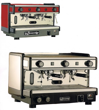 Italian expresso coffee machine made by La Spaziale